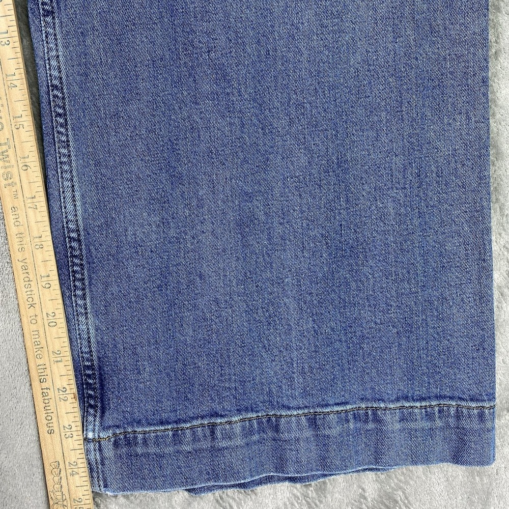 Anthropologie Pilcro The Skipper Cropped Wide Leg Jeans Womens 34 Blue High Rise - Picture 13 of 16
